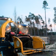 Fliskutter 150, med hydraulisk innmating