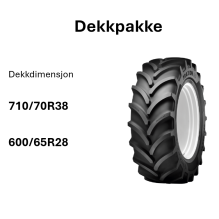 Dekkpakke 710/70R38, 600/65R28